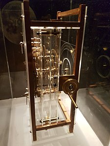 Antikythera mechanism right sideview, 1st-2nd century BC, Greece (transparent model).jpg