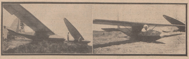Les deux planeurs M-5 sur la crête - Les Ailes, n° 792, août 1936