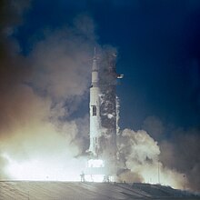 Apolo 12 se lanza desde el Centro Espacial Kennedy, el 14 de noviembre de 1969