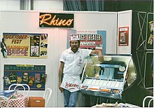 Arny Schorr manning the Rhino Video booth at the 1988 VSDA show in Las Vegas