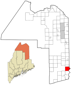 Location of Amity, Maine