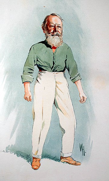 Caricature of Kinnaird published in 1912