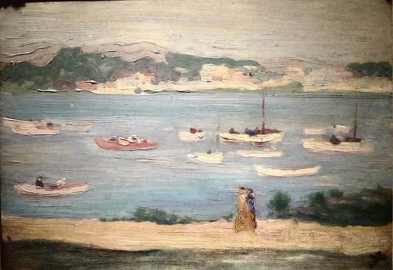 File:Artist unknown, Scene of the Dalmatia Coast near Split, 1880, purchased as a Whistler.jpg