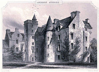An image of Auchans Castle, Ayrshire