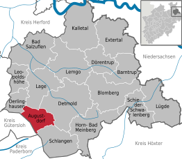 Kaart van Augustdorf