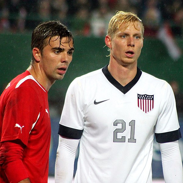 Brek Shea with U.S. national team