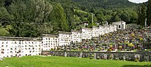 Blick auf den Friedhof in Richtung NO