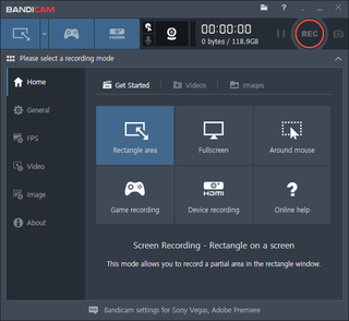 Bandicam Screen capture and screen recording software