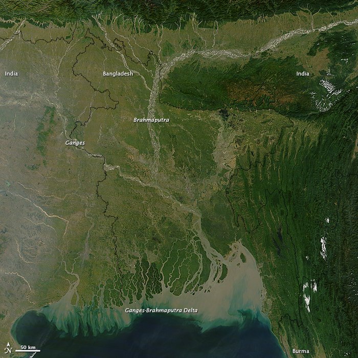 The Brahmaputra River from outer space