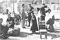 Chinese barber working on a street in Nanking as the city returns to normalcy(Date: December 17 1937)