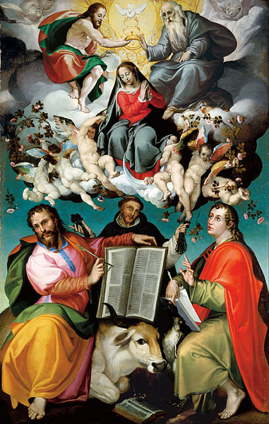 File:Bartolomeo Passerotti - The Coronation of the Virgin with Saints Luke, Dominic, and John the Evangelist - Google Art Project.jpg