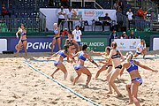 Deutsch: Beachhandball Europameisterschaften 2019 (Beach handball Euro); Tag 2: 3. Juli 2019 – Frauen, Vorrunde Gruppe C, Spanien-Griechenland 2:1 (12:20, 18:16; 8:2) English: Beach handball Euro; Day 2: 3 July 2019 – Women Preliminary Round Group C – Spain-Greece 2:1 (12:20, 18:16; 8:2)