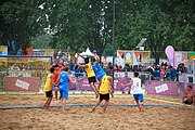 Deutsch: Beachhandball bei den Olympischen Jugendspielen 2018; Tag 6, 12. Oktober 2018; Jungen, Hauptrundenspiel – Thailand-Kroatien 2:0 English: Beach handball at the 2018 Summer Youth Olympics at 12 October 2018 – Boys Main Round – Thailand-Croatia 2:0