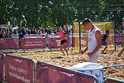 Deutsch: Beachhandball bei den Olympischen Jugendspielen 2018 in Buenos Aires; Tag 7, 13. Oktober 2018; Jungen, Halbfinale – Spanien-Kroatien 2:1 English: Beach handball at the 2018 Summer Youth Olympics in Buenos Aires at 13 October 2018 – Boys Semifinal – Spain-Croatia 2:1 Español: Handball de playa en los Juegos Olimpicos de la Juventud Buenos Aires 2018 en 13 de octubre de 2018 – Semifinales de chicos - España-Croacia 2:1