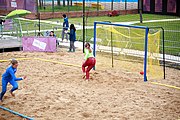 Deutsch: Beachhandball bei den Olympischen Jugendspielen 2018; Tag 6, 12. Oktober 2018; Mädchen, Platzierungsrundenspiel – Russland-Venezuela 2:0 English: Beach handball at the 2018 Summer Youth Olympics at 12 October 2018 – Girl's Consolation Round – Russland-Venezuela 2:0