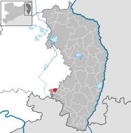 Läget för kommunen Beiersdorf i Görlitz