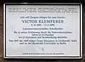Berliner Gedenktafel Dorotheenstr 1 (Mitte) Victor Klemperer.jpg