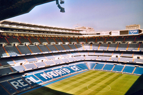 The Bernabeu stadium, home of Real Madrid