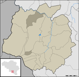 Kaart van Bourseigne-Vieille