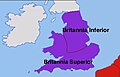 Britannia Superior and Britannia Inferior (Map of the Gallic Empire, 260 AD) Cropped.jpg