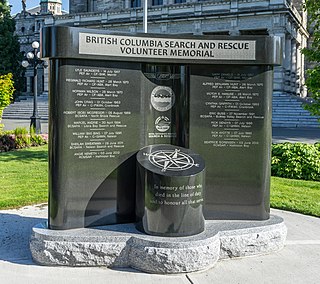 <span class="mw-page-title-main">British Columbia Search and Rescue Volunteer Memorial</span> Monument in Victoria, British Columbia, Canada