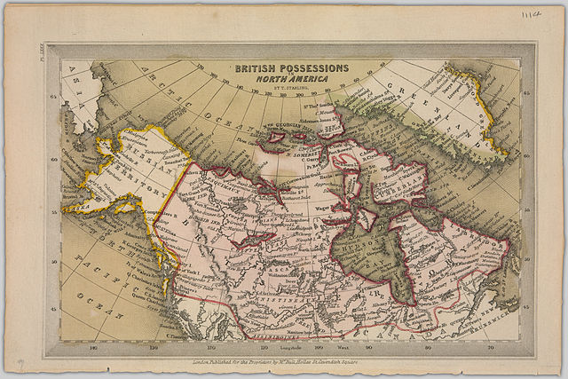 British possessions in North America c. 1830
