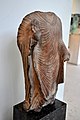 Buddha, with right arm raised in benediction. Sandstone. From India, Mathura. Gupta period, 5th–6th century CE