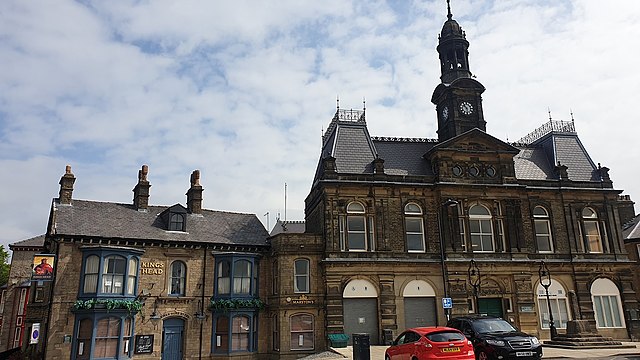 Buxton Town Hall (on the right)