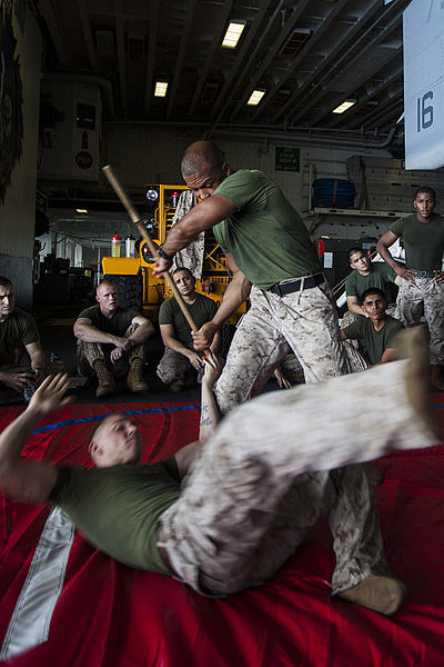 File:CLB-22 Marines practice MCMAP at sea 140507-M-HZ646-011.jpg