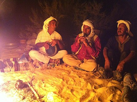 Around the campfire in the Sahara