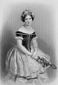Carlotta Grisi in the title role of Giselle, 1842.jpg