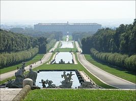 Royal gardens of Reggia di Caserta, Italy