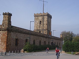 Vista exterior del Castillo de Montjuïc