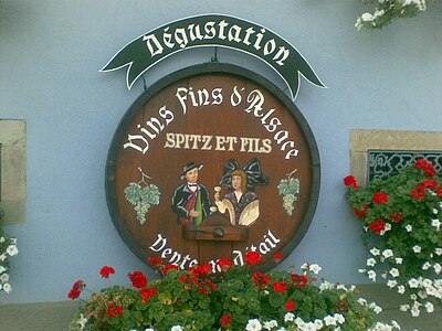 Caveau de dégustation de la maison Spitz.