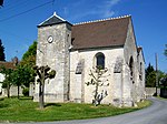 Chamant (60), Balagny-sur-Aunette mezrası, güneyden kilise.jpg