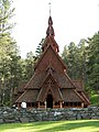 Chapel in the Hills, a replica of an historic stave church, consecrated in 1969 in Rapid City, South Dakota.