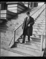 Charles Evans Hughes descending steps of State, War and Navy Building, Washington, D.C. LCCN2016889622.tif