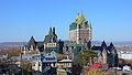 Français : Façade ouest du Château Frontenac (ville de Québec, Québec, Canada). English: West wall of Château Frontenac (Quebec City, Quebec, Canada). Deutsch: Westseite von Château Frontenac (Quebec City, Quebec, Canada).