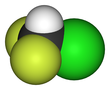 Chlorodifluoromethane-3D-vdW.png