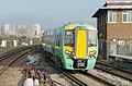 2015-04-14 Southern 377605 departs Clapham Junction.