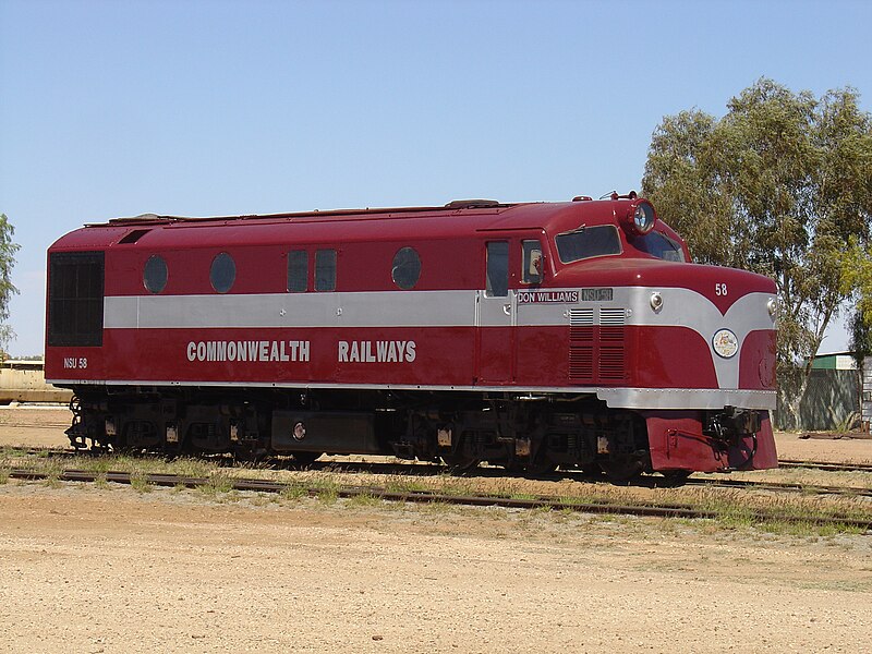 File:Commonwealth Railways NSU class diesel-electric locomotive at the Old Ghan Heritage Railway and Museum, 2006.jpg