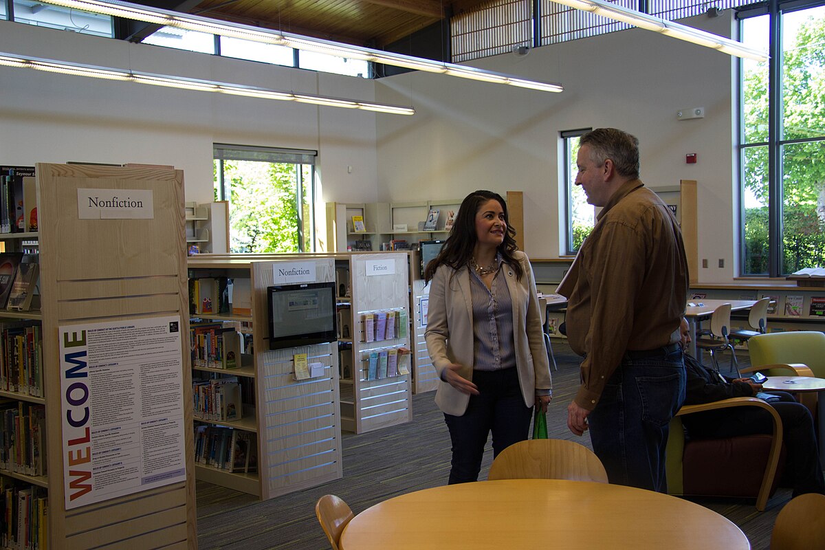 The visitors of the library