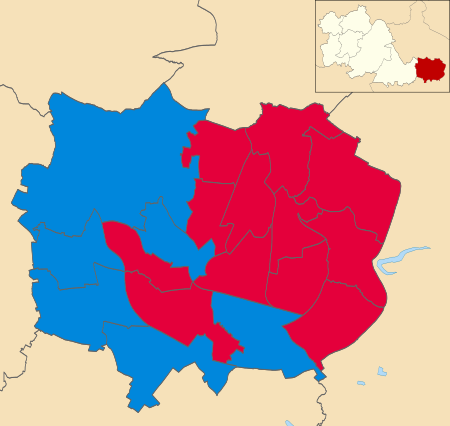 Map showing the results of the 2021 Coventry City Council election Coventry UK local election 2021 map.svg