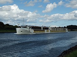 Crystal Bach on August 6, 2017 in the Kiel Canal