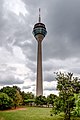 * Nomination Rheinturm, Düsseldorf, North Rhine-Westphalia, Germany --XRay 03:37, 17 August 2015 (UTC) * Promotion  Fixed FYI: I've changed the crop.--XRay 15:46, 18 August 2015 (UTC) The new crop looks great. Would be even better, if you equalized the brightness of the concrete in the upper part of the tower. Compared to the lower part, it is pretty dark. --Cccefalon 17:03, 19 August 2015 (UTC)  Fixed It's now brighter and especially in the upper part--XRay 16:28, 20 August 2015 (UTC)