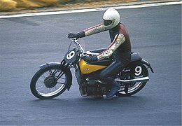 DKW SS 350 from 1939 at Nürburgring, driven by Christian Krackowizer in 1977