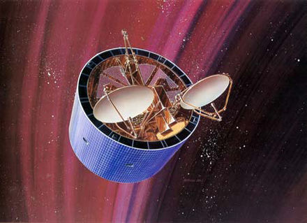 A Defense Satellite Communications System Phase II satellite in orbit