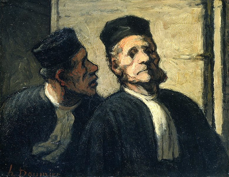 File:Daumier - The Two Attorneys, ca. 1855-57.jpg