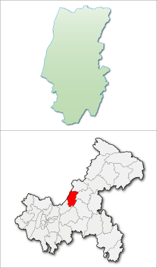 Location of Dianjiang County in the municipality Dianjiang.svg