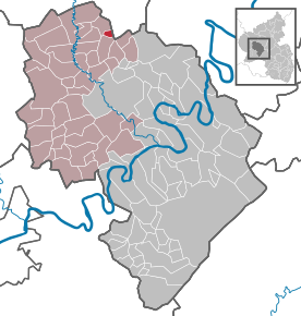 Poziția Dierfeld pe harta districtului Bernkastel-Wittlich
